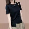 2025 Summer Women's Casual Slimming Irregular Short Sleeve Top