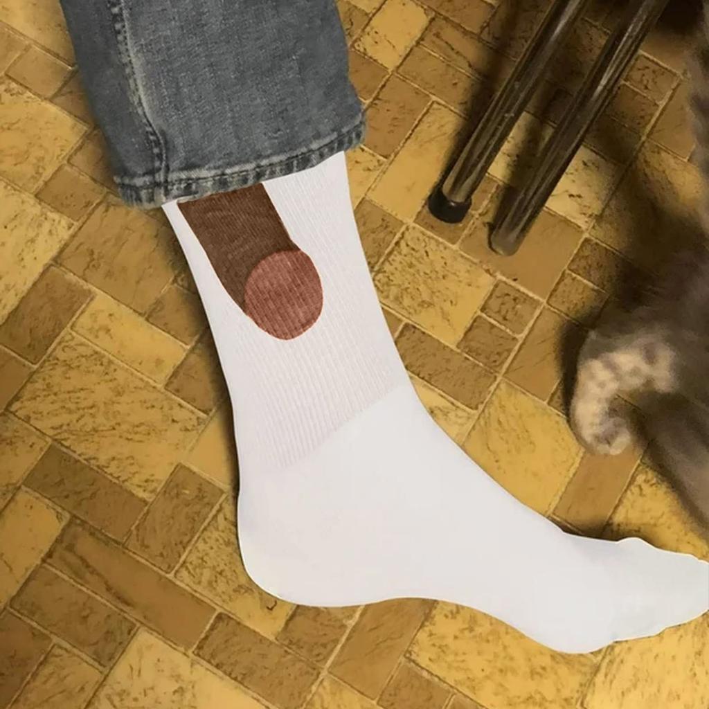 1 пара забавных повседневных носков для мужчин и женщин, повседневные носки с забавным узором, сумка, хлопковые новые носки