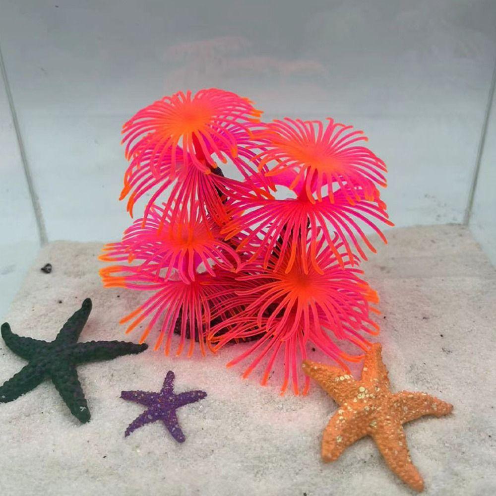 Имитация поддельных подводных кораллов Мягкая имитация силиконовых кораллов Аквариум с водой Трава Пейзаж