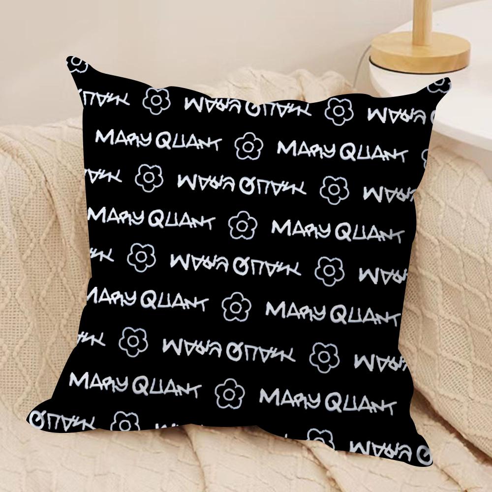 Cool MMary QQuant Cushion Cover Short plush Doublesided Print Square Throw Pillow Covers Sofa Home Cushion Decor