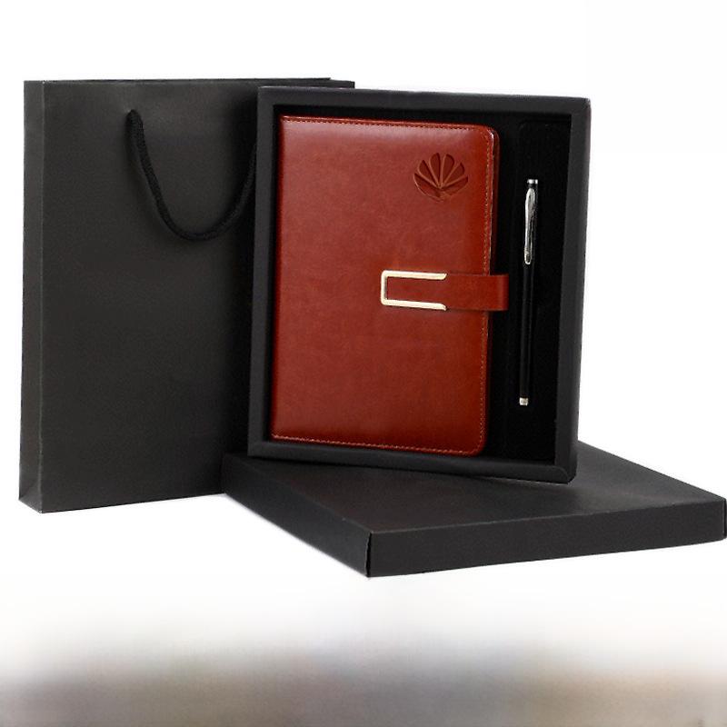 Подарочный набор из кожаных блокнотов премиум-класса с индивидуальным логотипом, форматы A5/B5, толстый блокнот для конференций