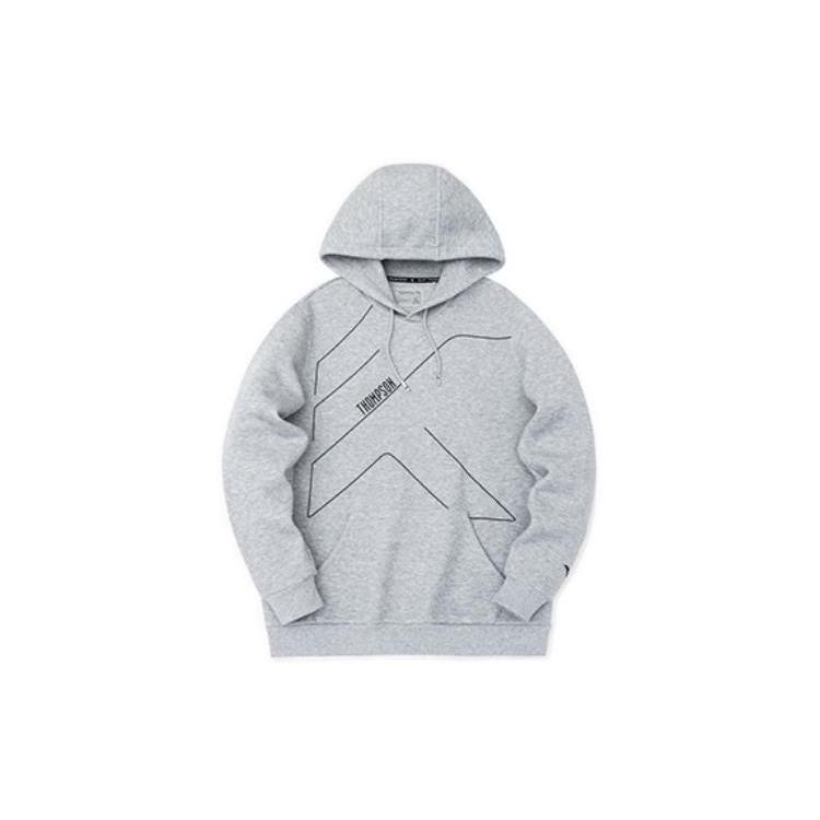 ANTA Basketball Collection Sweatshirts Men's Gray Hooded Moderate Regular 152311767-3