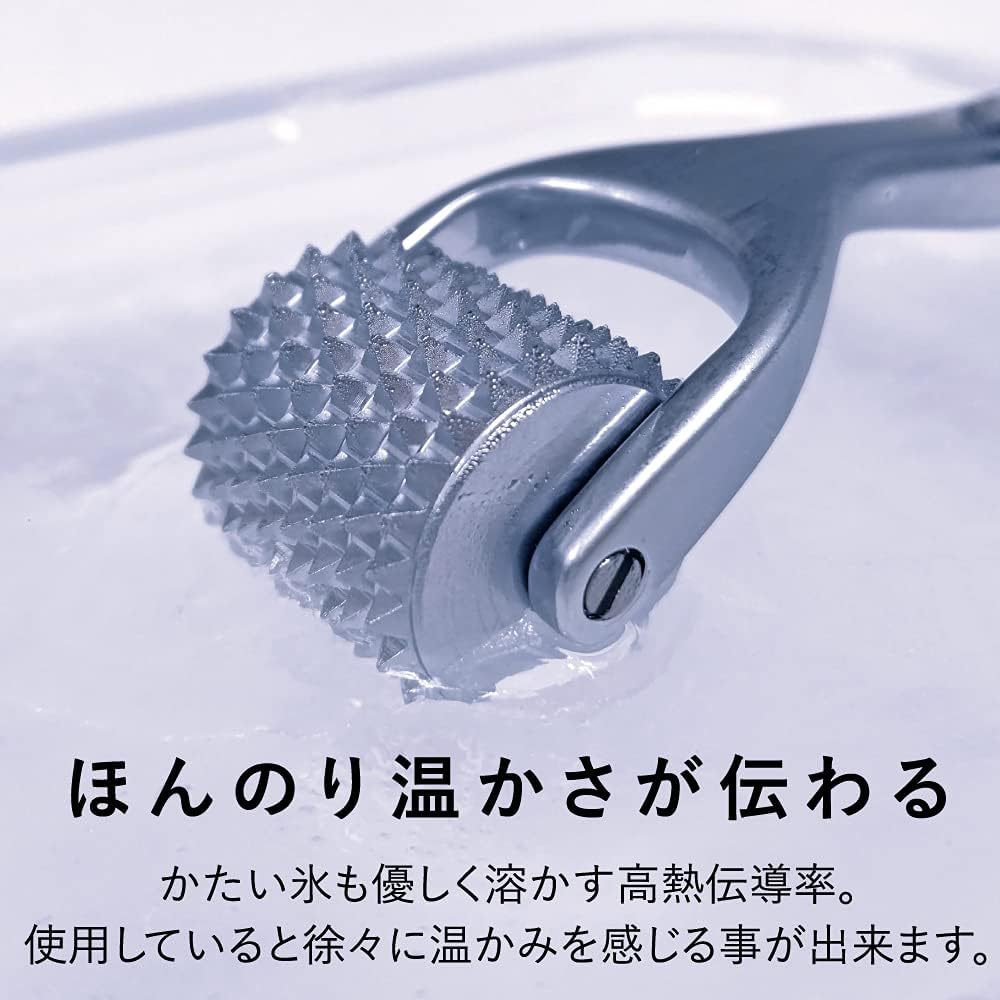 Alphax Scalp Massage Roller Heat Conductive Head Spa Silver