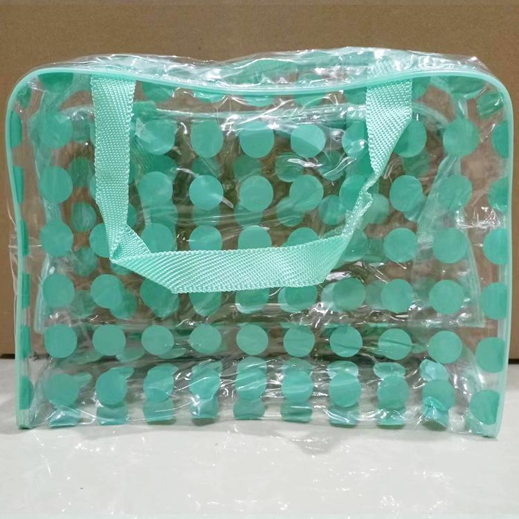 Waterproof Transparent Travel Toiletry Cosmetic Bag - Large Capacity, Durable, Portable, Handheld Storage for Women