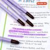Shuttle Art Highlighter Purple Pastel Solid Fluorescent Fluorescent Retractable Gel with Clear for Marking Convenient Storage Pens, Color, 5-Pack,