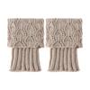 1 Pair Winter Crochet Knit Women's Fashion Leg Warmers Boot Socks Boot Cuffs Foot Cover
