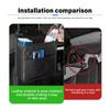 CGRE6 For Benz Car Logo Seat Back Storage Box Hanging Organizer Phone Tissue Storage Holder CLS SLK Sport ML C200 C260 C300 W205 CITAN