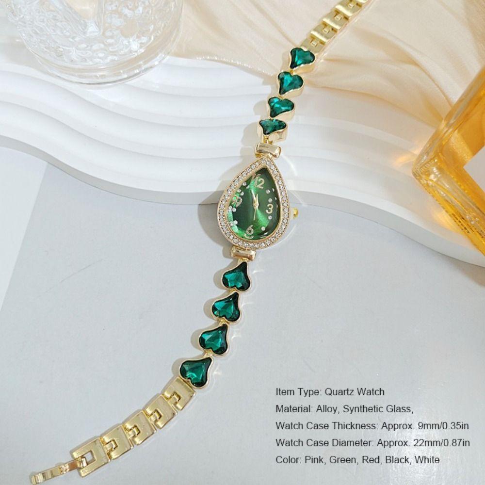 Fashion Accessory Heart Bracelet Watch Alloy Women's Quartz Watch Heart Wristwatch Casual Occasion
