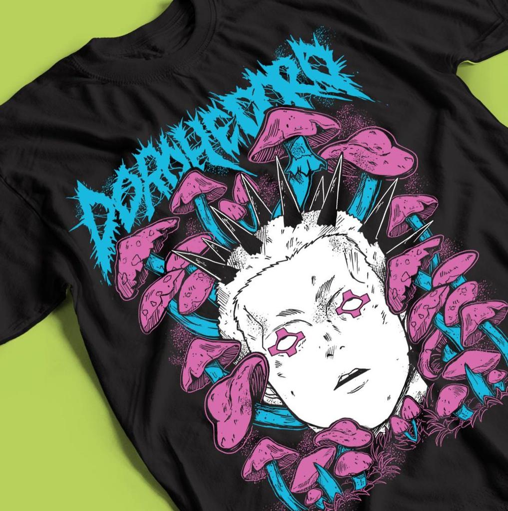 Аниме Футболка Dorohedoro, Футболка с Кайманом из Манги, Унисекс Футболка с Графикой, Подарок для Любителя Японского Аниме, Винтажная Футболка с Мангой, Подарок для Любителя Аниме, Футболка для Фаната Манги.