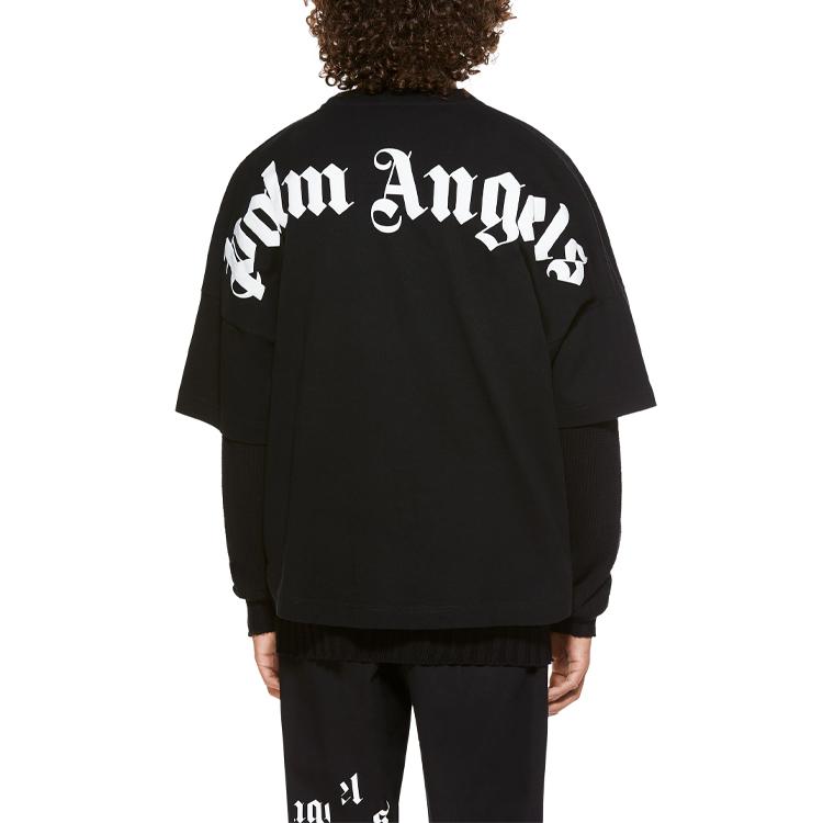 PALM ANGELS Classic Logo Print T shirt PMAA002R21JER0011001
