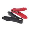 2Pcs 30A Insulated Crocodile Clips Low Voltage Wire Lead Test Alligator Clamps Red/Black