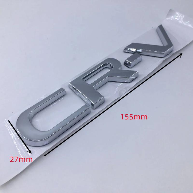 1pcs for Honda CR-V CRV ABS high quali Silver Black car Emblem Fender side Rear tail trunk badge sticker Decal styling