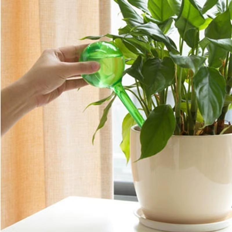 Полив Цветка Имитация Стекла Ленивый Круглый Растение Цветок Контроль Капля Капельный Полив Открытый Сад Поливные Аксессуары