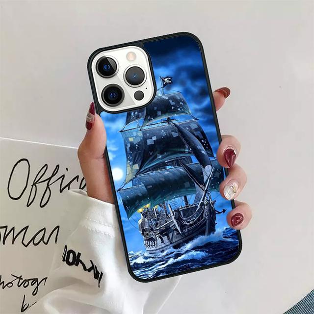 Чехол для телефона с пиратским кораблем, парусник, задняя крышка для iPhone 17 Air 16 15 14 13 11 12 Pro Max PlusS Shell Coque