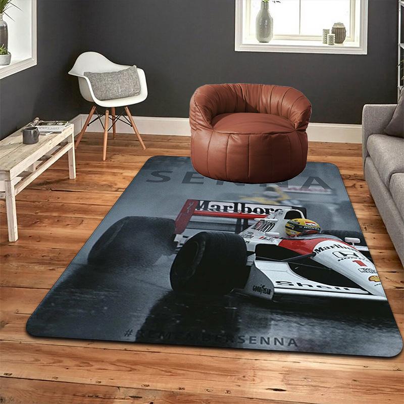 Ayrton Senna racing Rug Floor Mat for Living Room or Bedroom Soft and Comfortable Carpet a Gift for Birthday and Holiday.NFF0928194