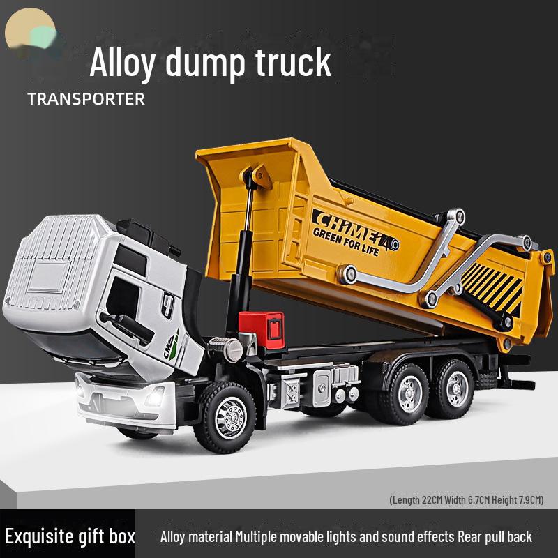 Large Alloy Dump Truck Model Toy for Kids
