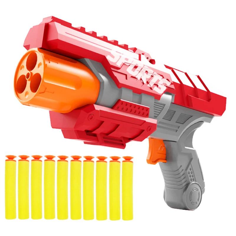 Дети Eva мягкие пули игрушечные пневматические безопасные мягкие пулевые пистолеты дротики страйкбол полые дырки головка пенопластовый дротик игра для стрельбы в помещении