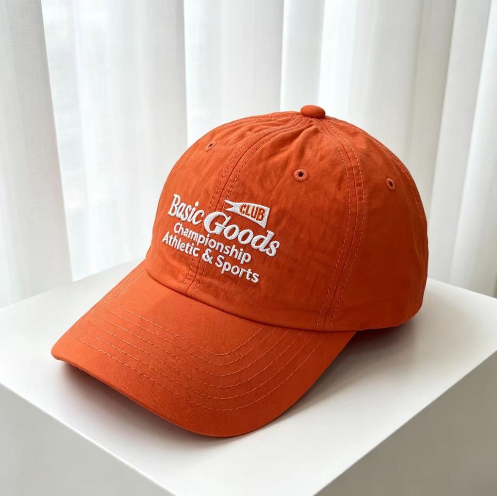 Tide brand quick-drying cloth baseball cap women's summer outdoor letter embroidery sun protection sunshade cap men show small face