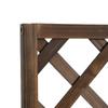 Garden Planter with Trellis, 45L Raised Bed for Climbing Plants, Vines, Flowers, Outdoor Planter Box for Patio, 72.5 x 31.5 x 149.5 cm