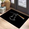 Funny Rainbow Kitten Effect Printed Door Mat Anti Slip and Easy To Clean Suitable for Placing At Home Bathroom Bedroom Door Mat