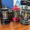 Outdoor Camping Light Retro Campsite Lantern USB Rechargeable Night Light Emergency Lamp Stepless
