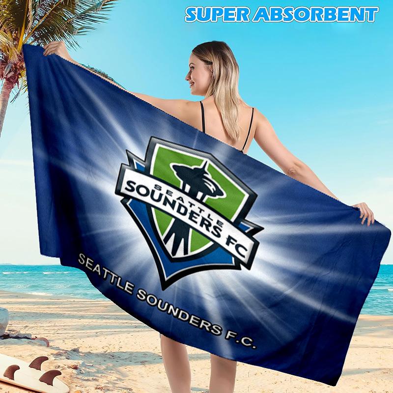 1PC Sc Internacional Crest Beach Towel, Microfiber Beach Towel, Perfect For Pool, Beach, Travel, Home Decor Beach Party Fan gifts