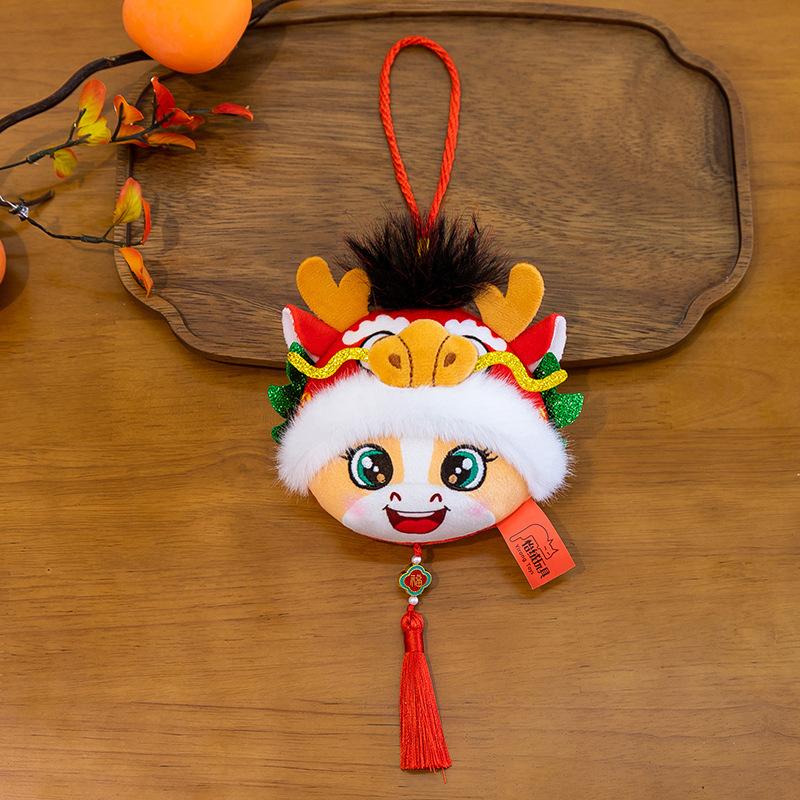 Дух Дракона Лошади Год Лошади Талисман Пони Кукла Зодиак Лошадь Плюшевая Игрушка Костюм Тан Лошадь Кукла Новогодний Подарок