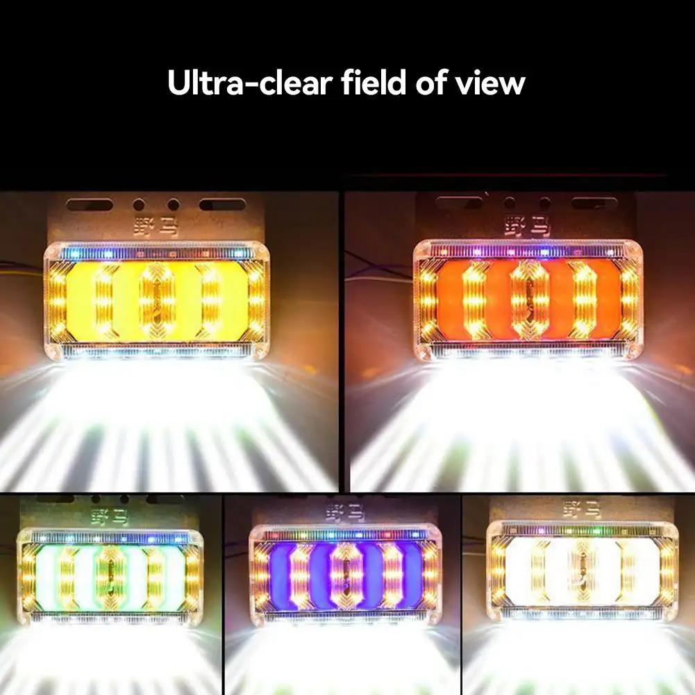 1 шт. 24 В светодиодные боковые габаритные огни для автомобиля, передние и задние фонари для грузовиков, кабин, автофургонов, прицепов, желтые/красные/белые/зеленые/синие
