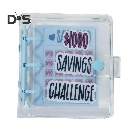 Книга для экономии денег, клейкая пряжка для кошелька, водонепроницаемая, устойчивая к разрывам ПВХ-папка, привлекательный продукт для экономии денег