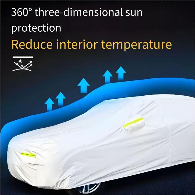 Для BYD E3 Чехол на весь автомобиль с защитой от УФ-лучей и функциями зимней изоляции, Дождестойкий, Снегостойкий, Морозостойкий.