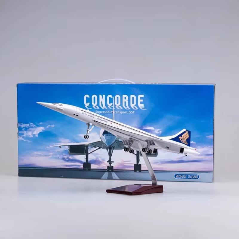 50 СМ 1:Самолет в масштабе 125 Concorde Air France British Airline Air Force One Модель самолета Смоляной фюзеляж Самолет Подарок Дисплей