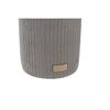 Brosse de salle de wc - DKD Home Decor - Ciment et Acier Inoxydable - Gris - Finition Mate - 10x10x36 cm
