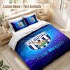 Custom Name Bedding Set 3 PiecesWest Bromwich Albion FC Print Duvet Cover + 2 Pillowcases Soft Bed Decor