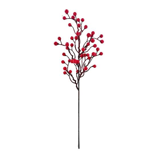 Artificial Red Berry Pick Christmas Holly Berries Stem Faux Plants Foam Berries Branch Xmas Holiday Wedding Party Home Decoration