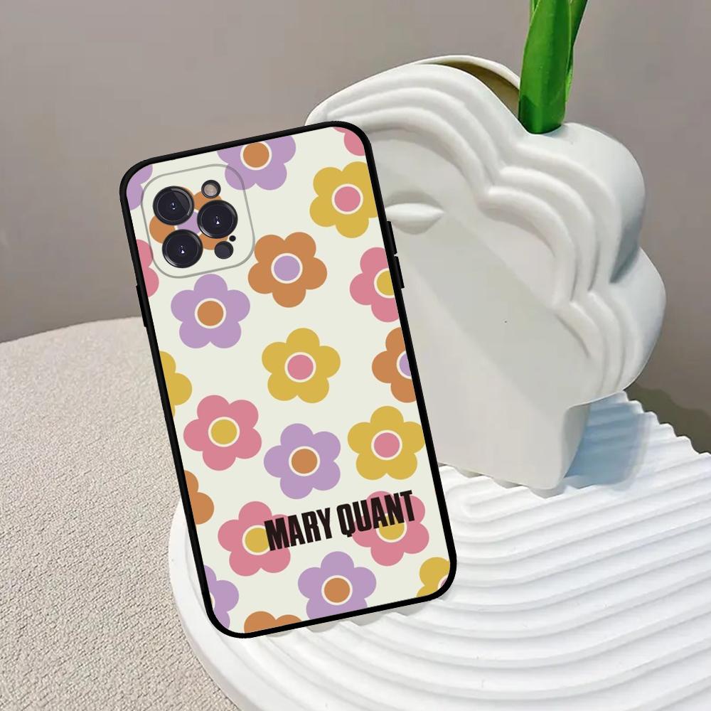 M-Mary Q-Quant Phone Case For IPhone 16 15 14 13 12 Mini 11 Pro XS Max X XR SE 6 7 8 Plus Soft Silicone Cover