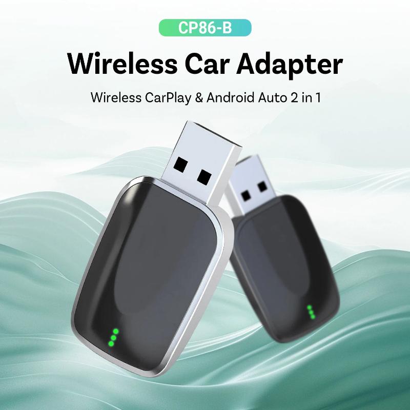 AI Mini Box 2-в-1 Адаптер CarPlay Android Auto, Plug-and-Play Подходит для 99% Штатных Головных Устройств Автомобилей