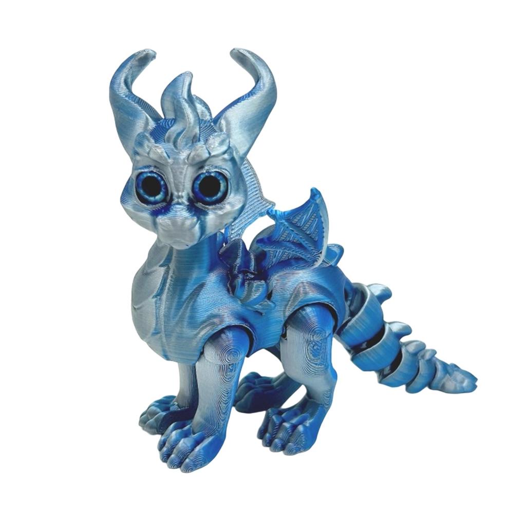 3D-печатные глаза дракона-симуляции Реалистичный летающий дракон с подвижными суставами Настольные украшения Поделки Детские игрушки