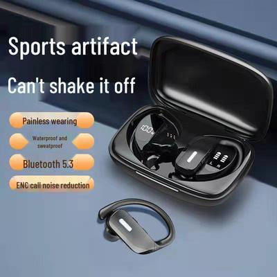 Беспроводная Bluetooth спортивная гарнитура с заушным креплением T17, водонепроницаемая, TWS, Bluetooth 5.3.