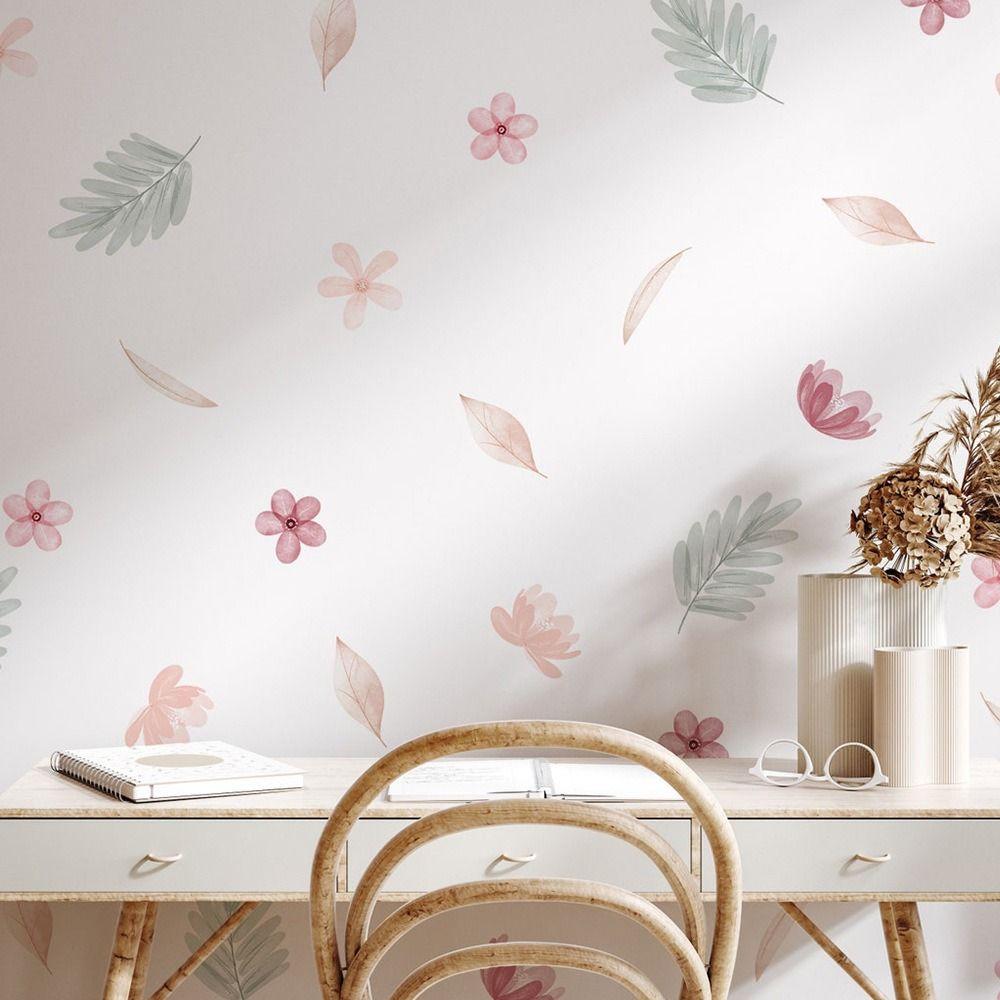 Акварельные цветы Наклейки на стену Сделай сам Настенное искусство Новые декоративные наклейки Украшение для дома