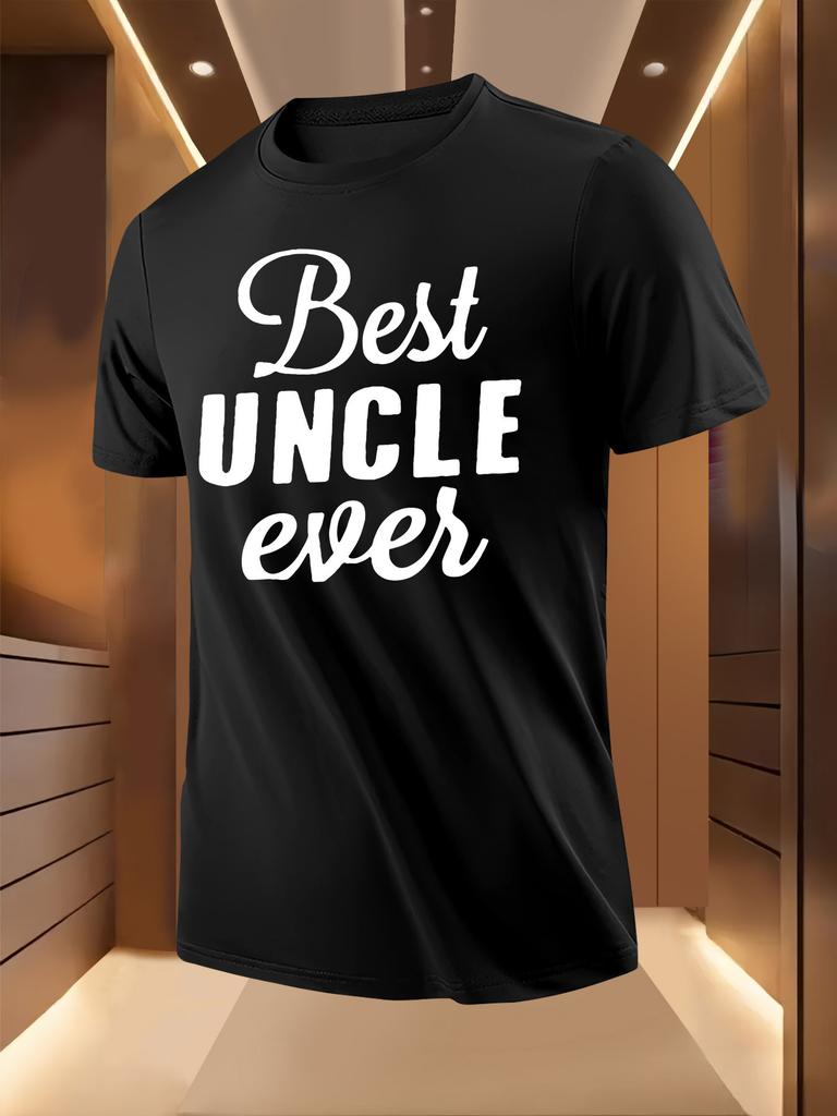 Best Uncle Ever Graphic - Casual Summer Short Sleeve T-shirt