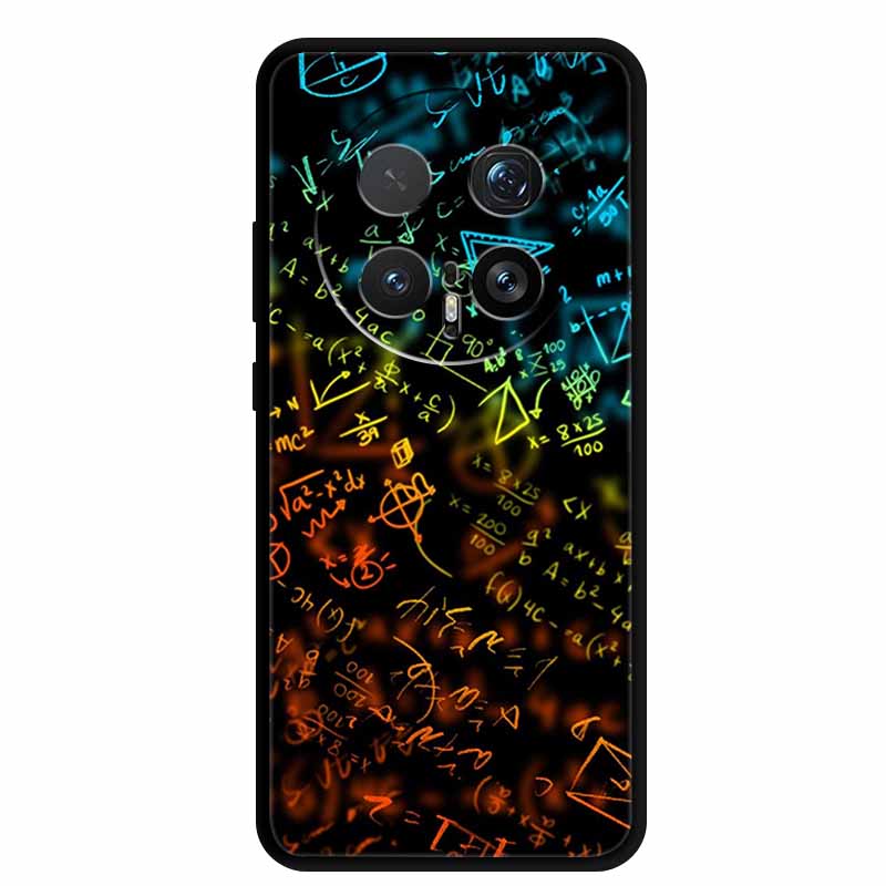 Мультяшный чехол для Honor Magic8 Pro 5G Чехол Черный Силикон ТПУ Мягкая задняя крышка для Honor Magic8Pro 2025 Чехол Ударопрочный Funda Para