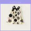 Girl Summer Dress With Cotton Fabric And Dot Pattern For Ages 3 To 8