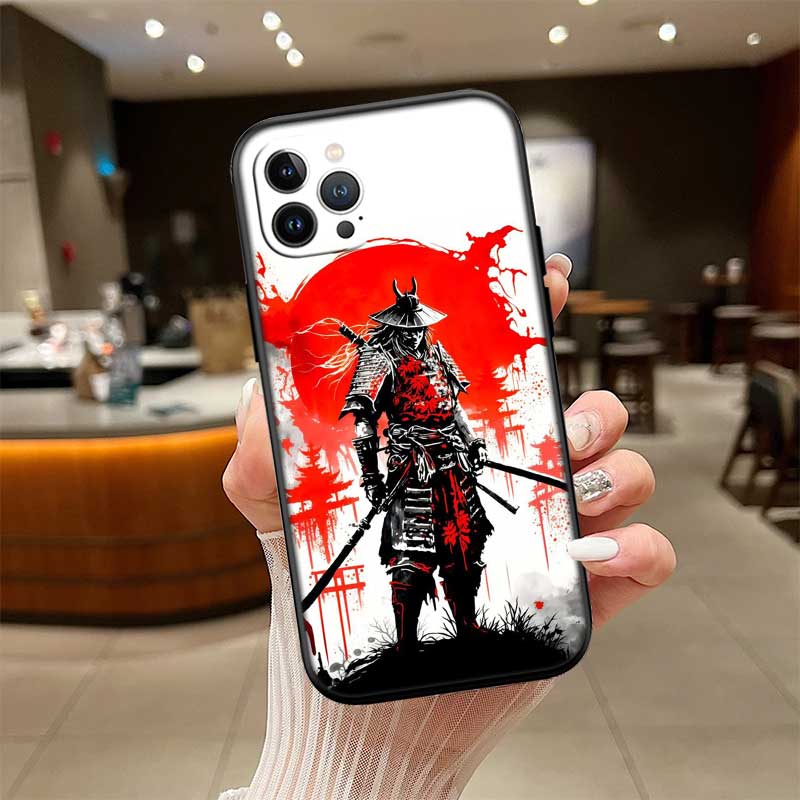 NH34 Japan Samurai Mask Phone Case for Samsung Galaxy S20 S21 S22 Ultra FE + Plus A21S A22 A24 A25 A26 A30 A30S A31