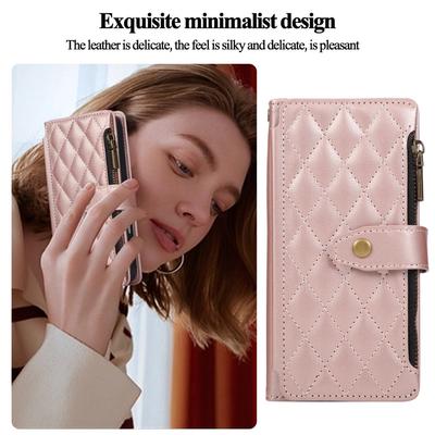 Для iPhone 17 16 15 14 13 12 Pro Max Сумка через плечо Многофункциональная Изящная Кожа Удобный захват Сумка на молнии Кошелек Чехол