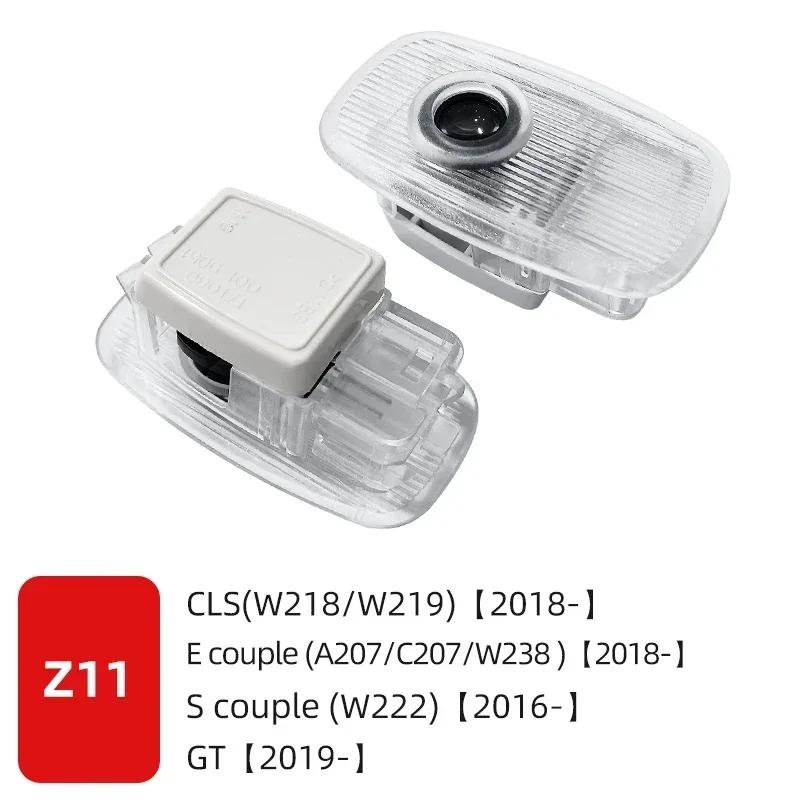 Автомобильная наклейка Benz 2026 Новая Для Benz 2 шт. Светодиодный проектор на дверь автомобиля Призрачный приветственный свет Для Mercedes Benz C E S пара W240 W210 Spri