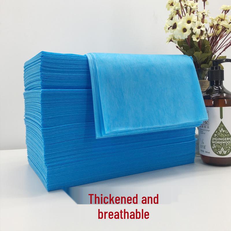 100-Pack Thickened Waterproof & Oilproof Disposable Massage Bed Sheets with Face Hole, 80x180 cm