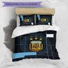 Argentina Football Printed Bedding 3 Piece Set Cozy Breathable Bed Cover Set as Housewarming Holiday Gift