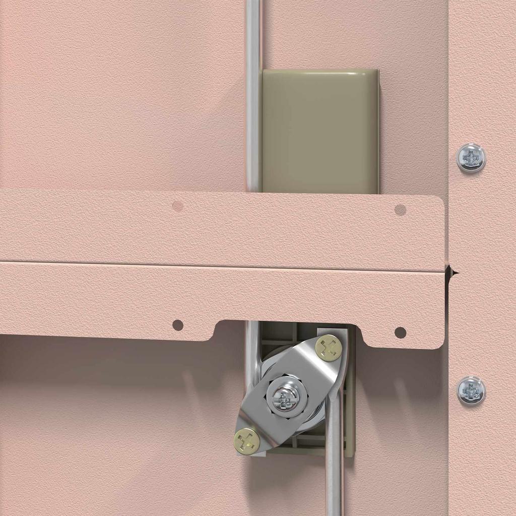 Storage Cabinet 2 pcs Pink 60 x 40 x 130 cm Steel