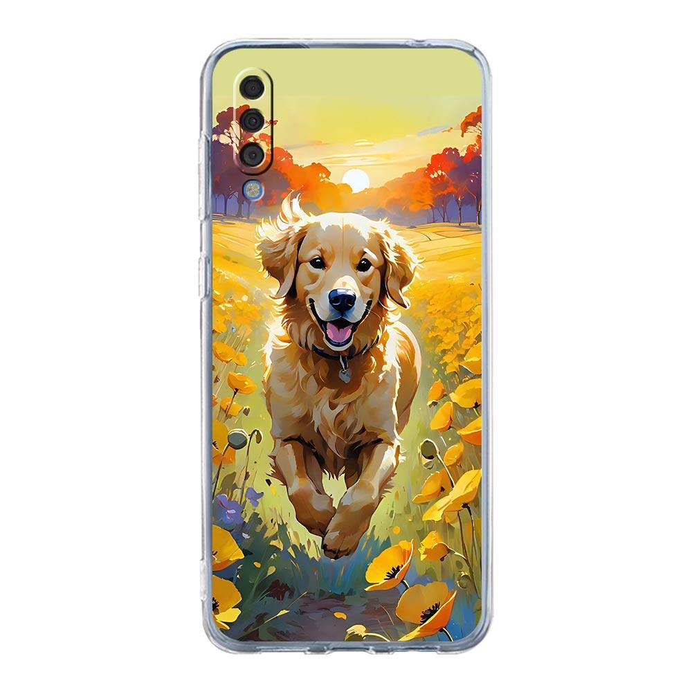 Чехол для телефона Samsung A56 A36 A26 A16 A14 A12 A22 A32 5G A34 A42 A52 A54 A50 A70 A72 A40 A20E A20S A04S A06 Cover Лапка собаки