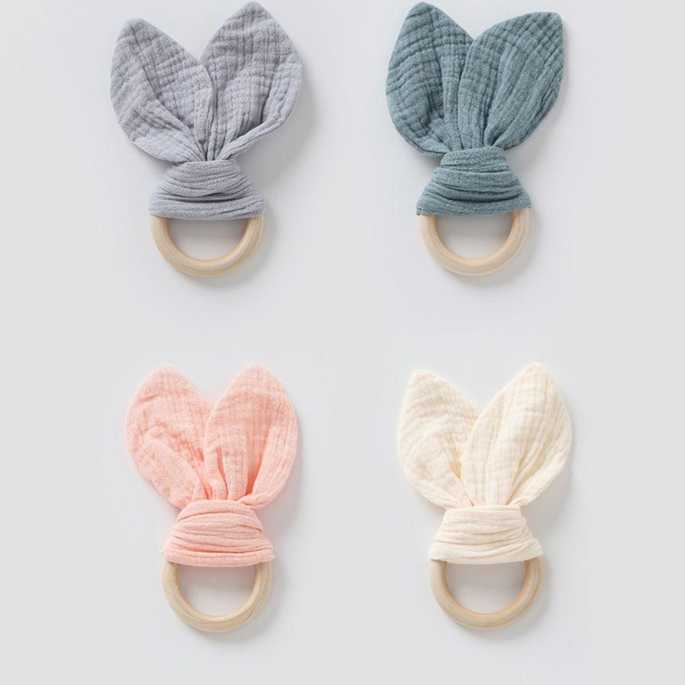 Мягкая детская деревянная игрушка для захвата рукой, натуральная деревянная игрушка для жевания и успокоения, прорезыватель для новорожденных, сон